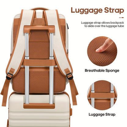 3pcs Luggage Set w/ 20in Luggage, Backpack, and Small Cosmetic Bag -- 4 Colors