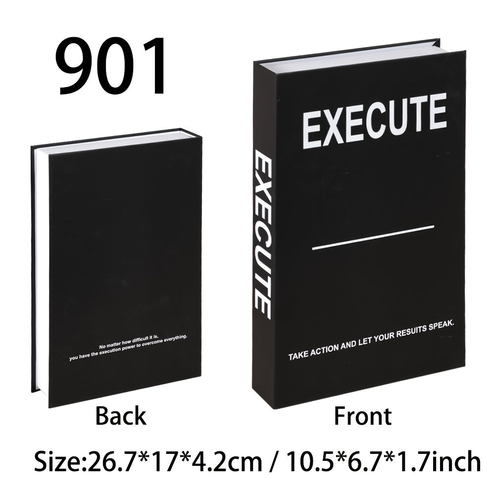 Juego de decoración de 3 piezas con estilo de libro motivacional 