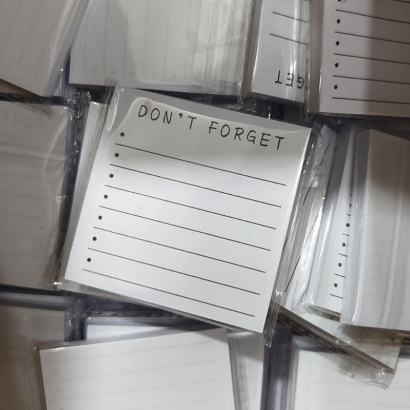 80 Sheets Sticky Memo Pads - 3 x 3in Lined Notepads