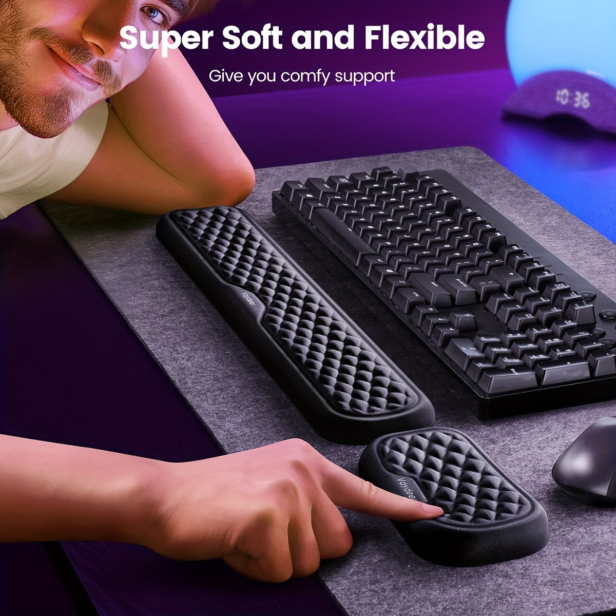 Ergonomic Wrist Support Rest for Keyboard and Mouse