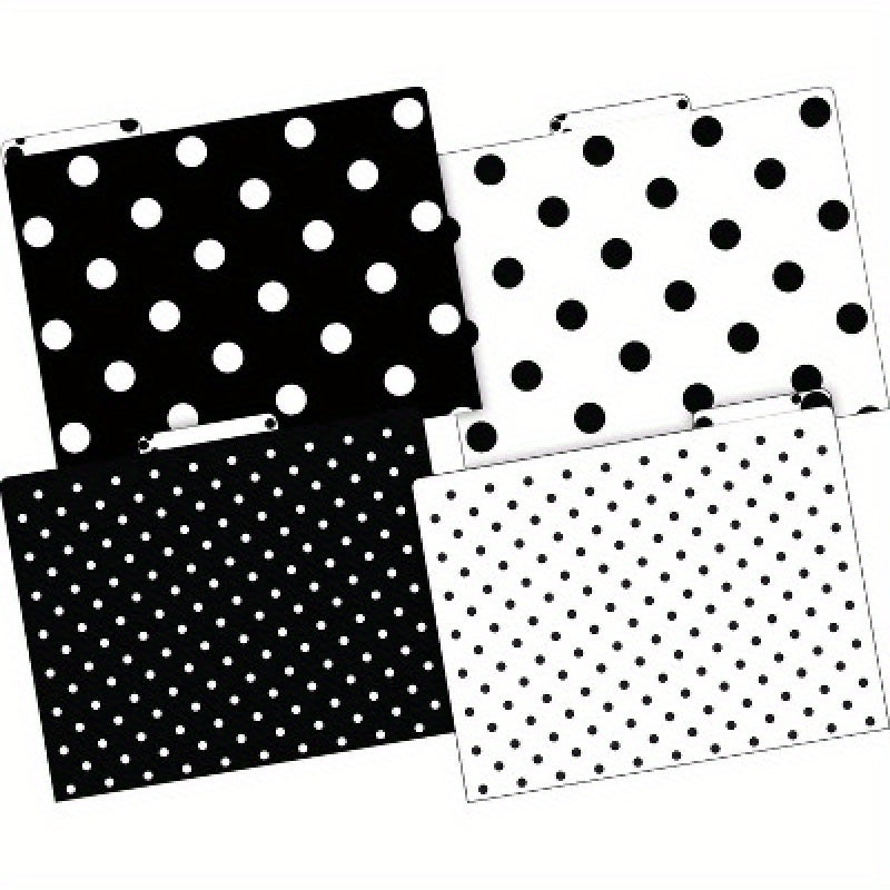 24pk Black and White Letter-Size File Folders Multi-Design