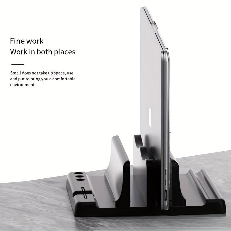 Vertical Laptop & Tablet Stand - Black