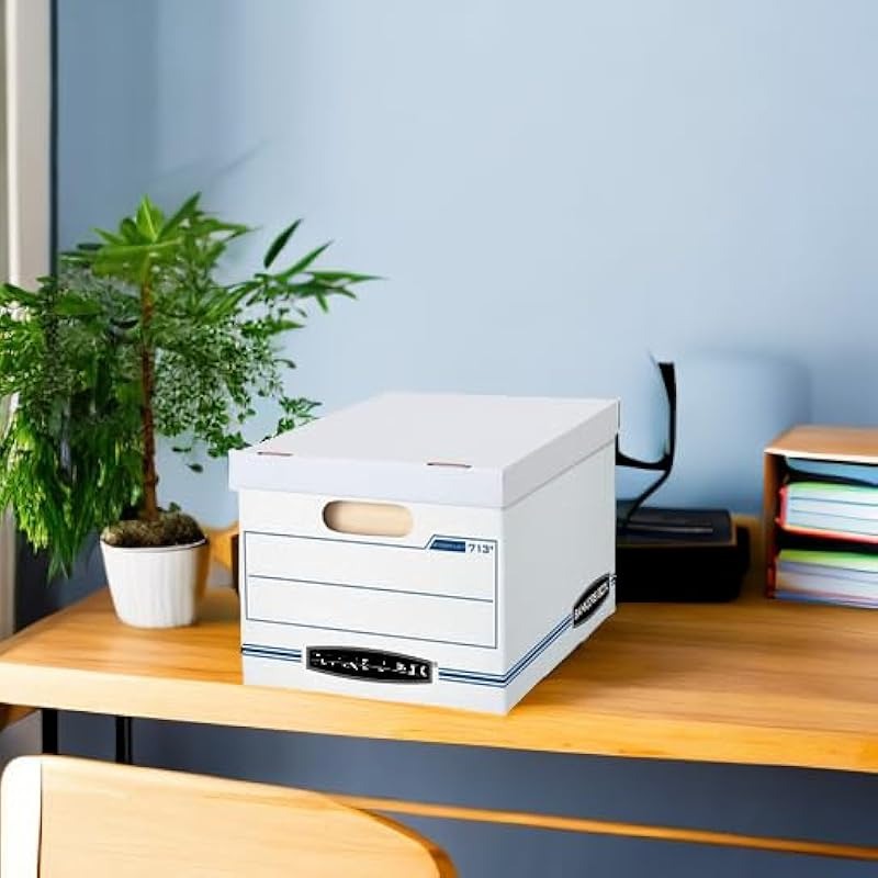 30pk Basic Duty File Storage Boxes w/ Lid