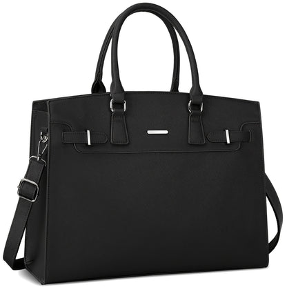15.6" PU Leather Laptop Bag & Briefcase