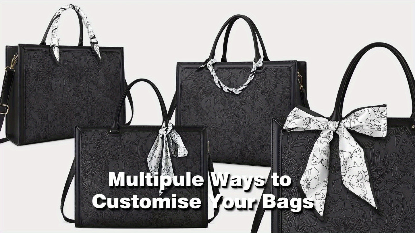 15.6" PU Leather Computer Tote