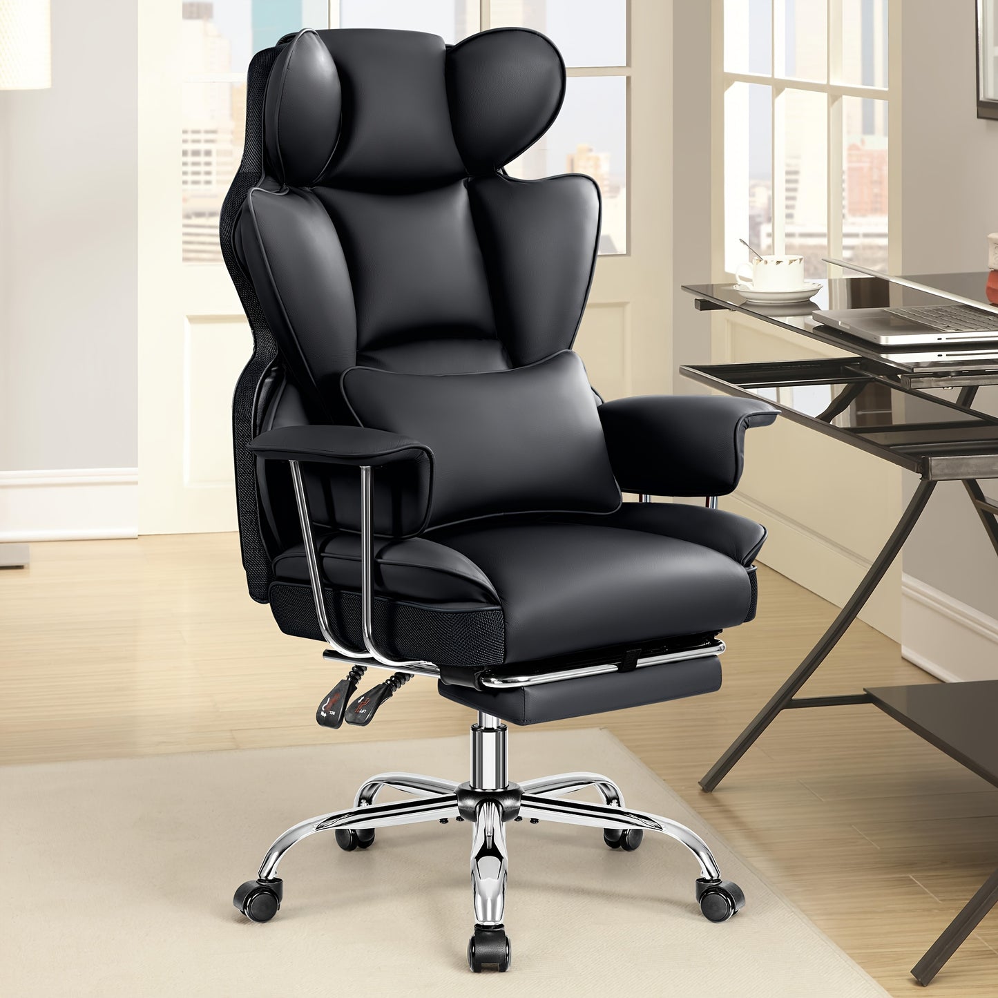 Fauteuil de direction ergonomique haut de gamme grande taille - 6 options de couleurs 