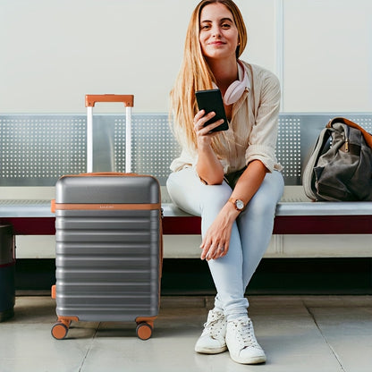 3pcs Luggage Set w/ 20in Luggage, Backpack, and Small Cosmetic Bag -- 4 Colors