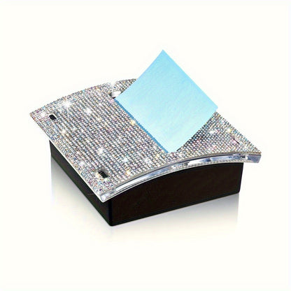 Glittery Clear Sticky Notes Dispenser  - 4 x 4in