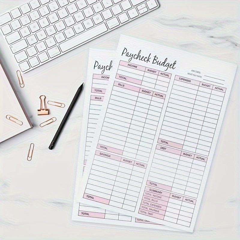 Planificateur de budget de paie de 50 feuilles : Suivi des dépenses budgétaires non daté 