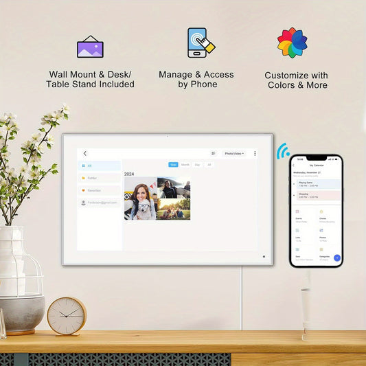 Calendario digital inteligente de 15,6 pulgadas y tabla de tareas 