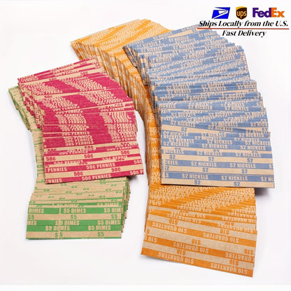 132pcs Coin Wrapping Paper - Flat