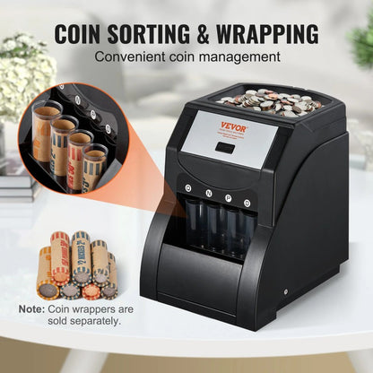 USD Coin Sorter - Includes Four Coin Tubes
