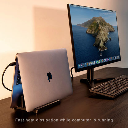 Vertical Dual Slot Laptop/Tablet Adjustable Stand