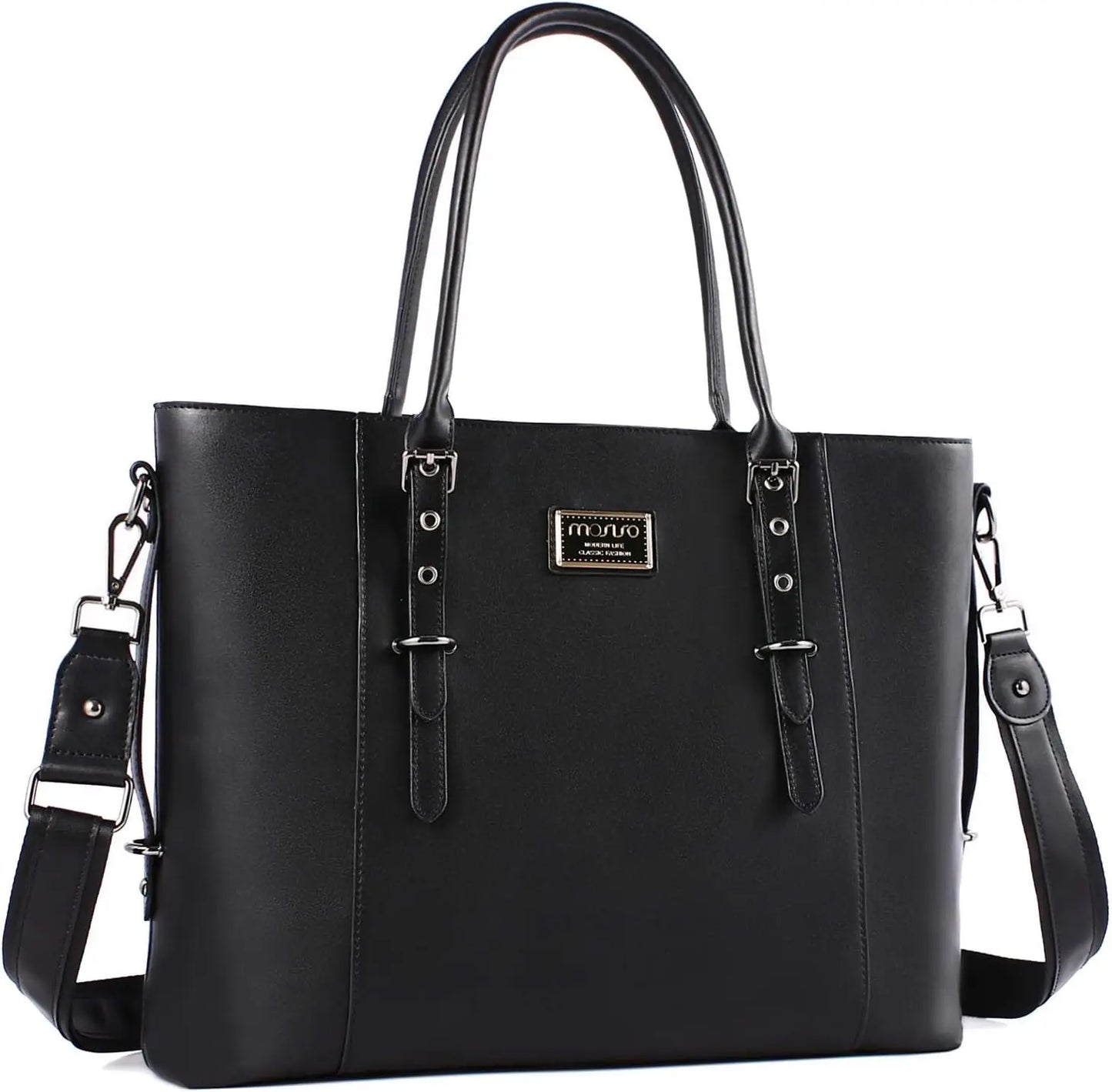 PU Leather Laptop Tote Bag