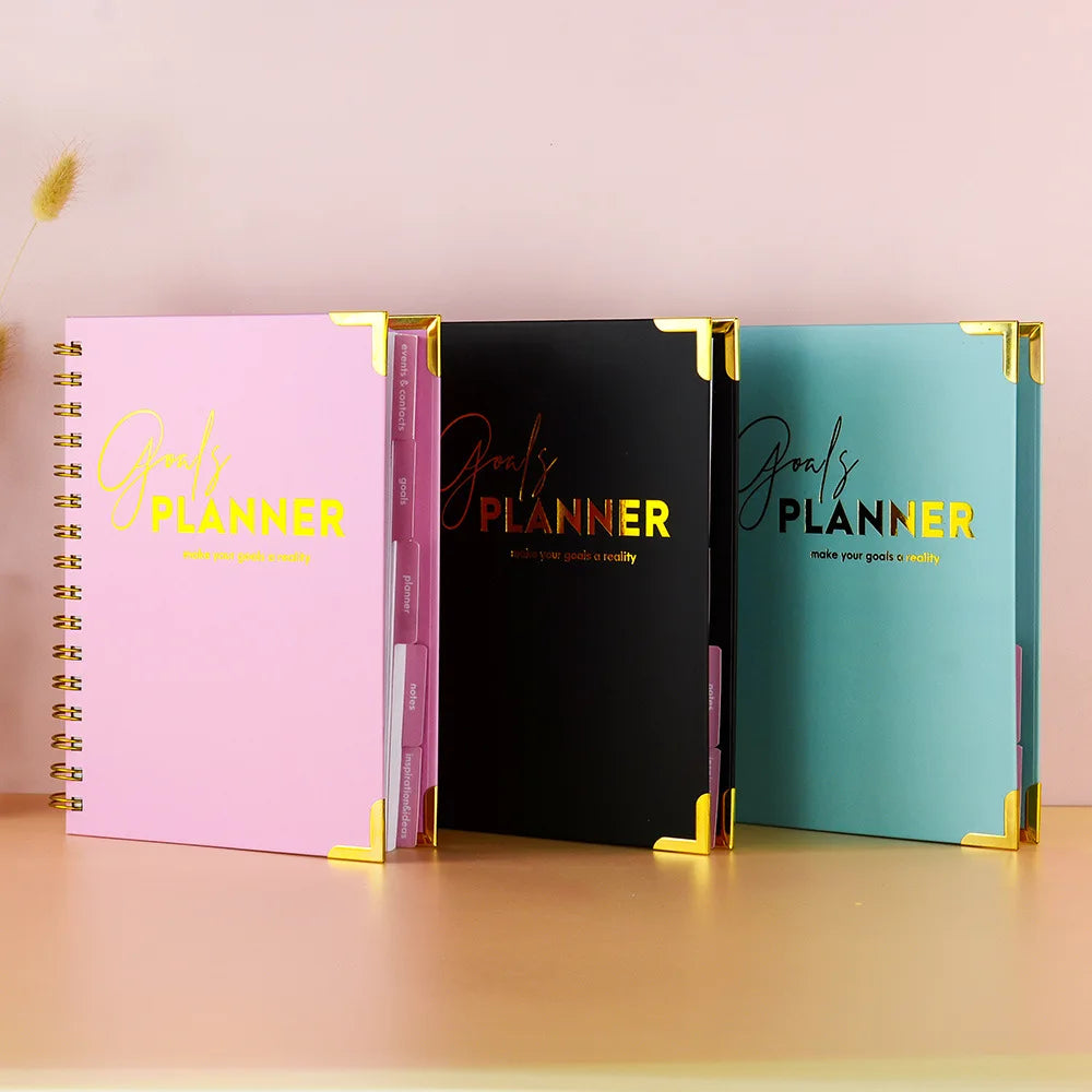 A5 Size Weekly Planner, Goal, Habit,  and Journal