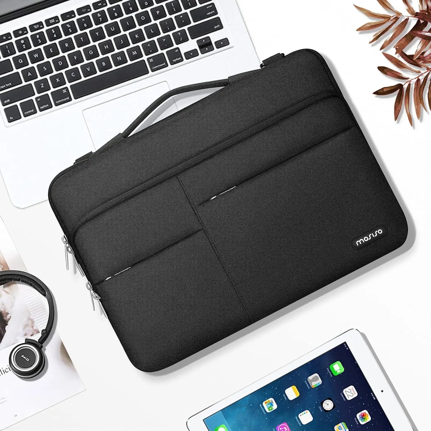 Laptop Messenger Bag - Black