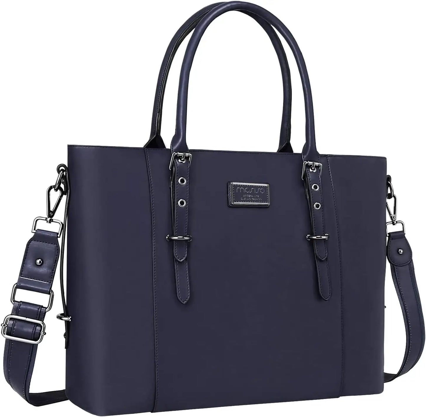 PU Leather Laptop Tote Bag