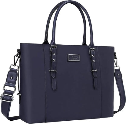 PU Leather Laptop Tote Bag