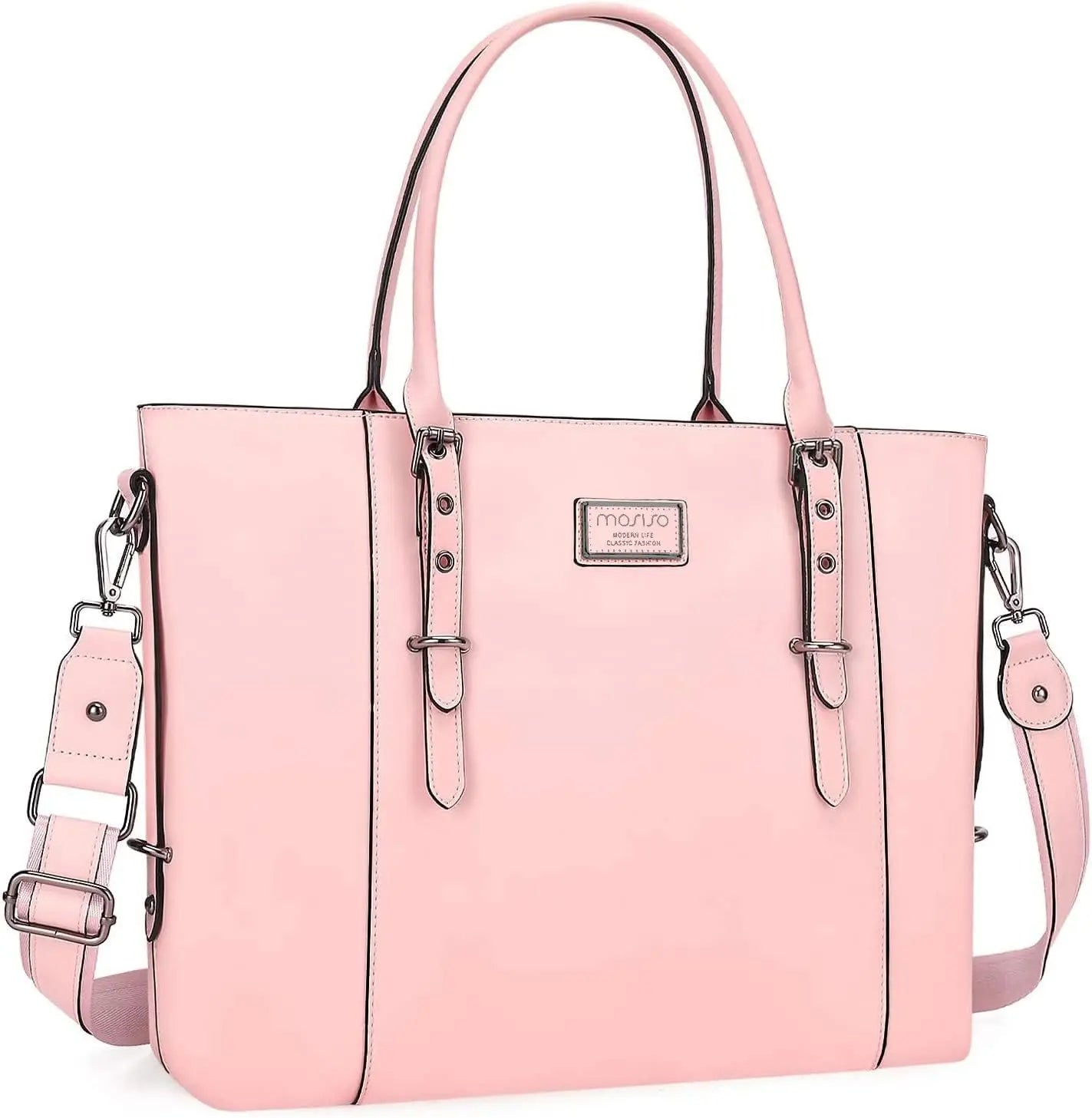 PU Leather Laptop Tote Bag