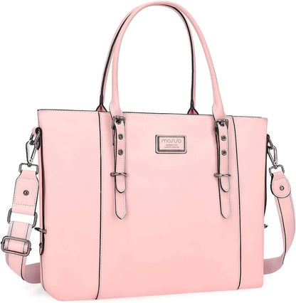 PU Leather Laptop Tote Bag