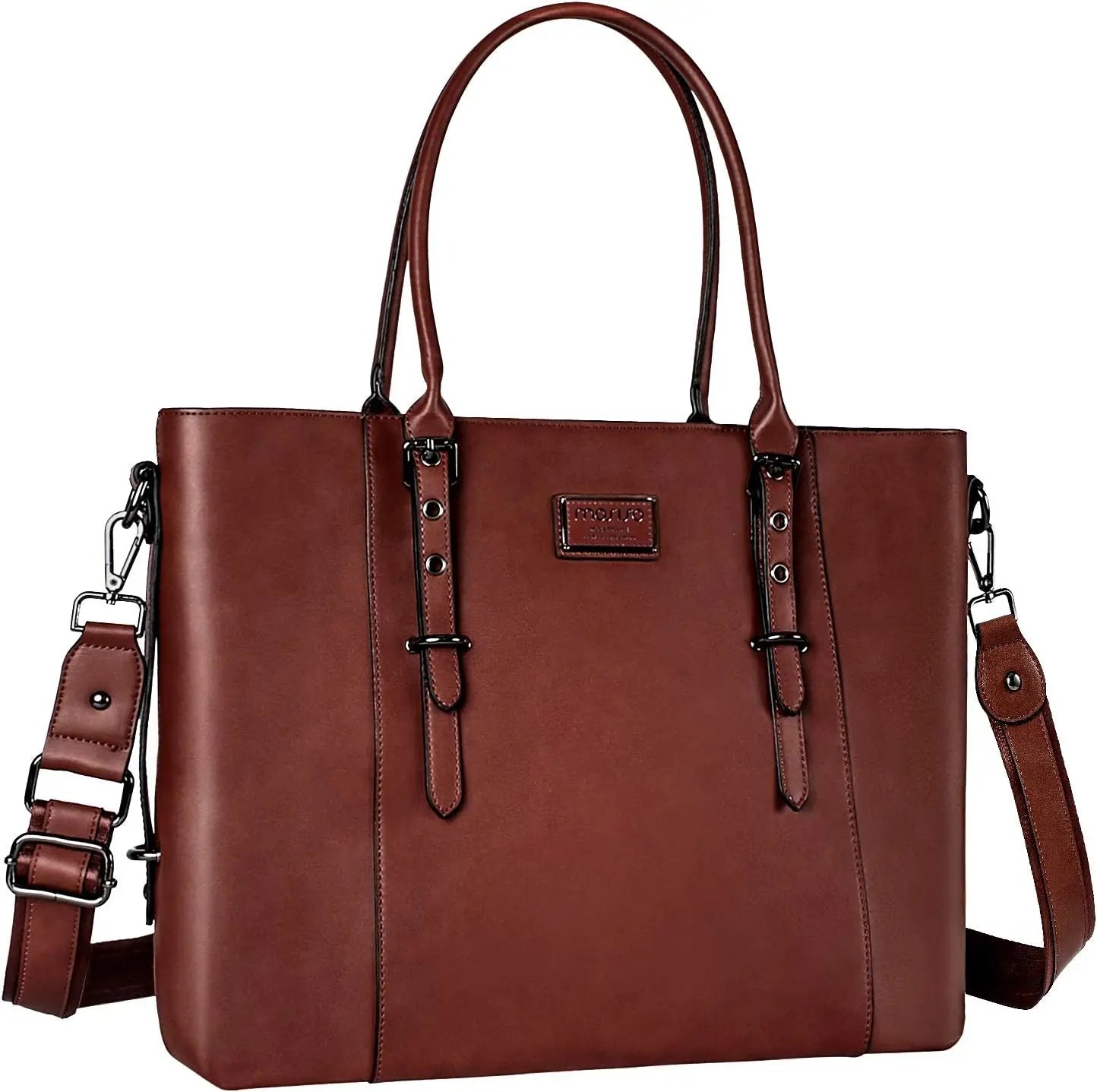 PU Leather Laptop Tote Bag