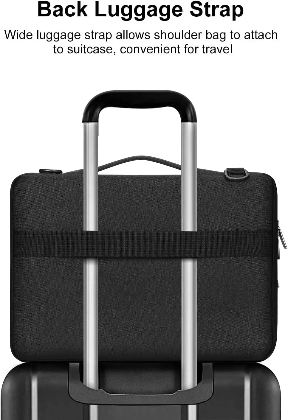 Laptop Messenger Bag - Black