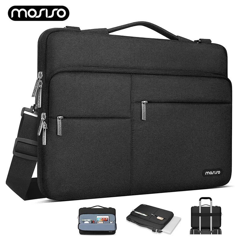 Laptop Messenger Bag - Black