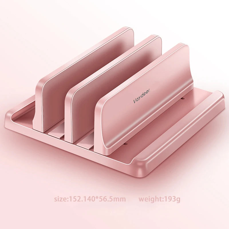 Vertical Dual Slot Laptop/Tablet Adjustable Stand