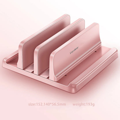 Vertical Dual Slot Laptop/Tablet Adjustable Stand