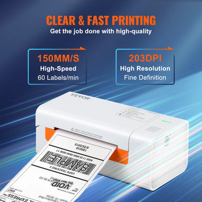 Desktop Thermal Label Printer - Compatible w/ Windows, Mac OS, and Linux