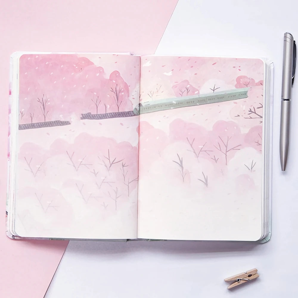B6 Sakura Cherry Blossom Hardcover Notebook