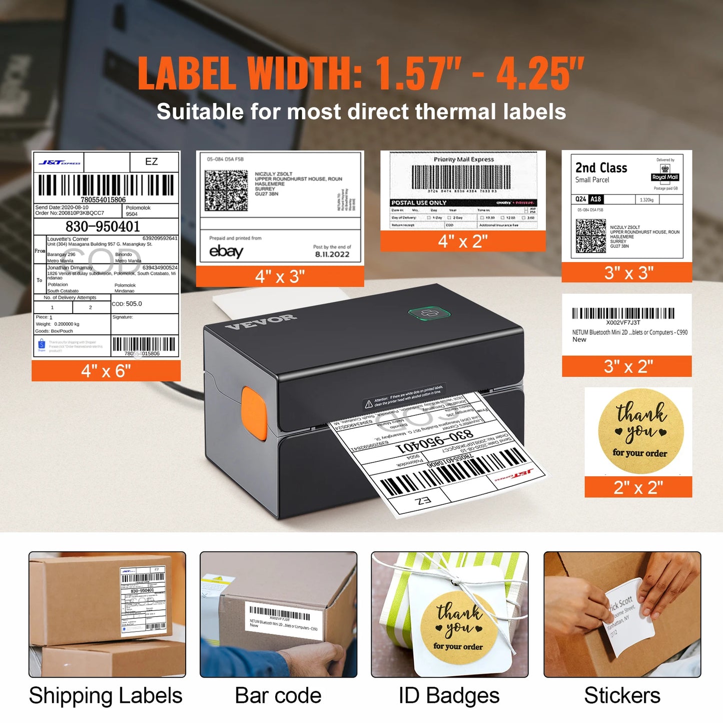 Thermal Portable Printer w/ Automatic Label Recognition