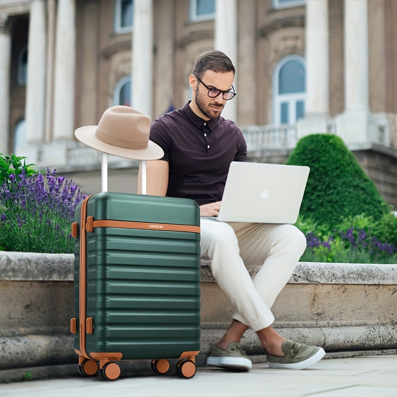 3pcs Luggage Set w/ 20in Luggage, Backpack, and Small Cosmetic Bag -- 4 Colors