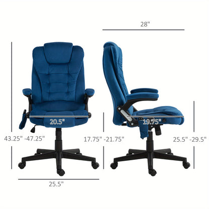 Silla de oficina ergonómica ejecutiva azul