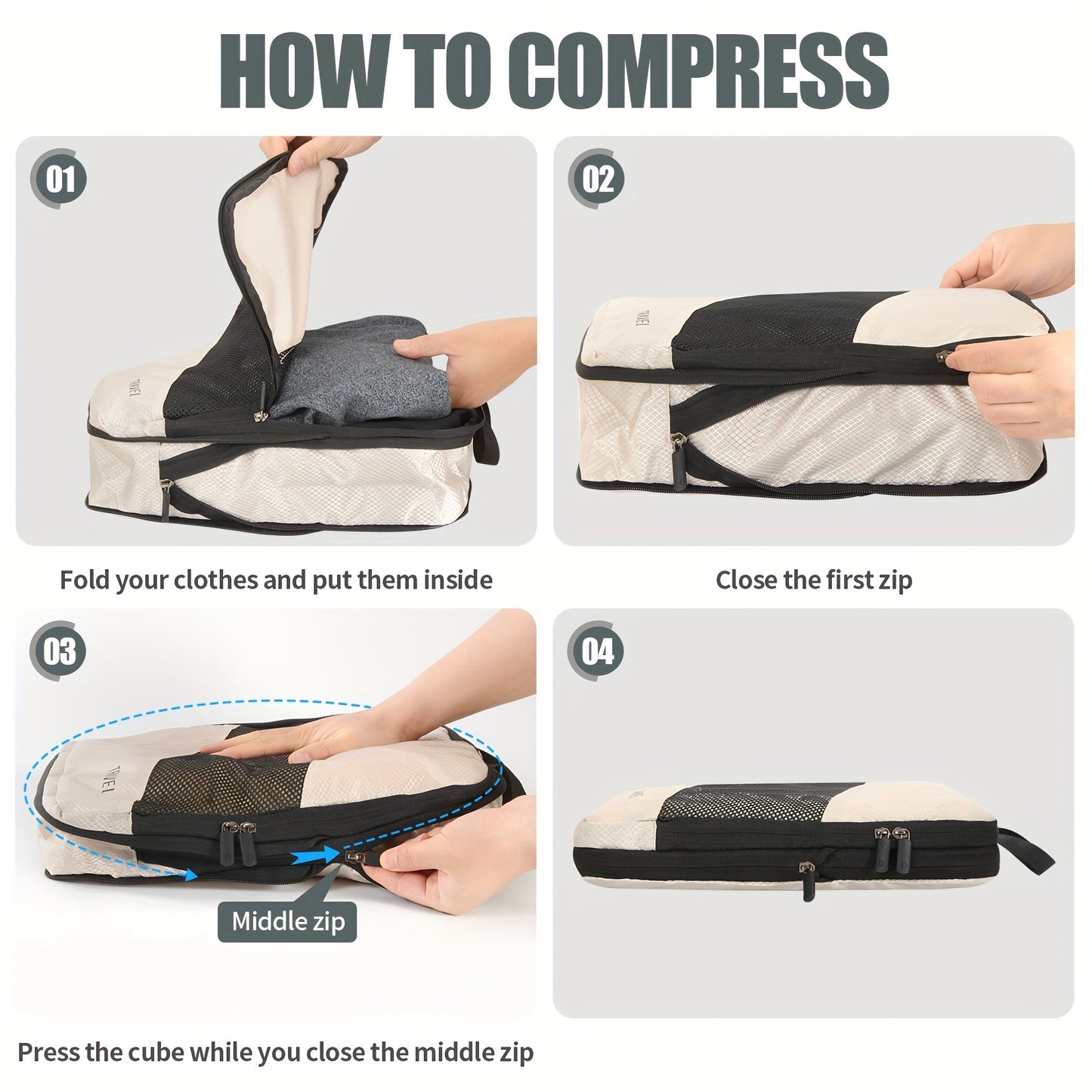 6pk Compression Packing Cubes