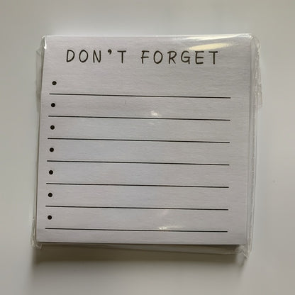 80 Sheets Sticky Memo Pads - 3 x 3in Lined Notepads