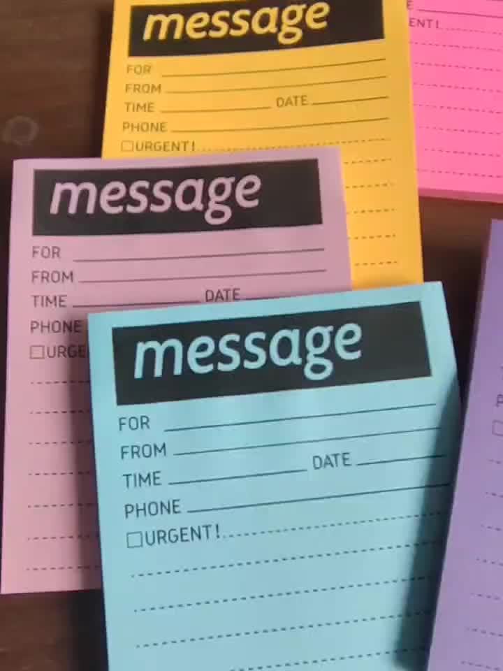 5pk Message Sticky Notes