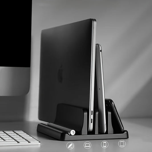 Vertical Laptop & Tablet Stand - Black
