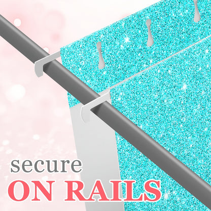 20pcs Glitter Hanging File Folders 12" x 9.25" with Adjustable Tabs - Multicolor