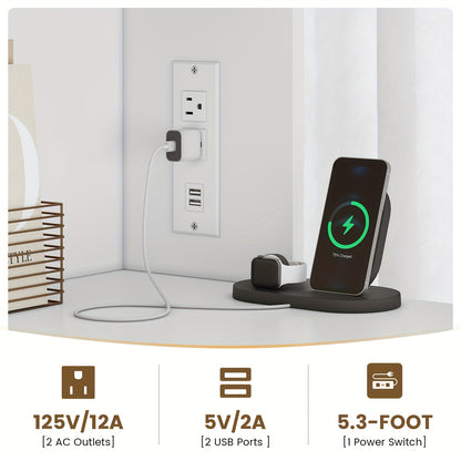 Classeur à 2 tiroirs avec serrure et station de charge