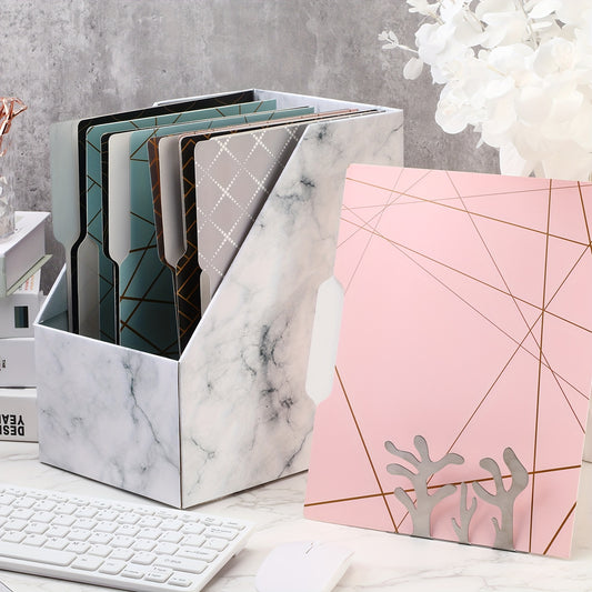 45pk Decorative Letter-Size File Folders with 1/3 Cut Tabs - 9.5 x 11.5in