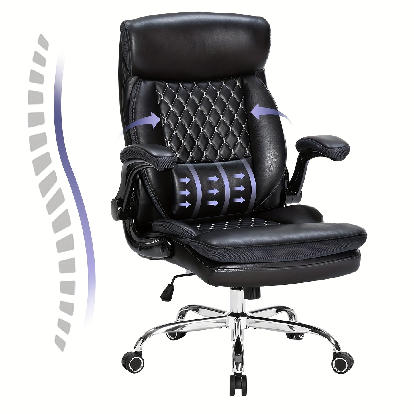 Silla de oficina ergonómica ejecutiva - 3 opciones de color