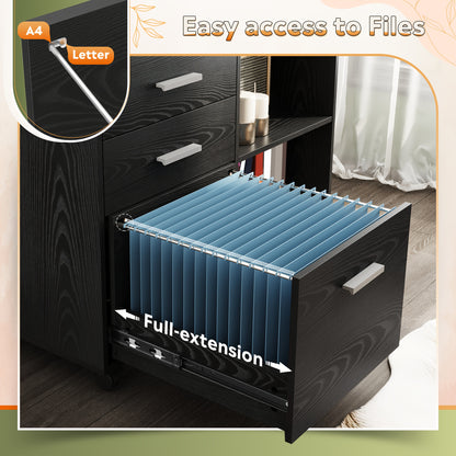 Archivador de 3 cajones con cerradura