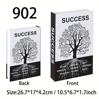 Juego de decoración de 3 piezas con estilo de libro motivacional 