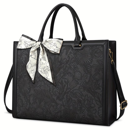 15.6" PU Leather Computer Tote