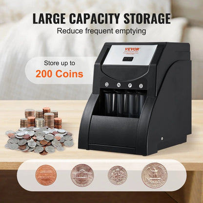 USD Coin Sorter - Includes Four Coin Tubes