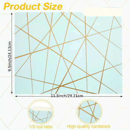 45pk Decorative Letter-Size File Folders with 1/3 Cut Tabs - 9.5 x 11.5in