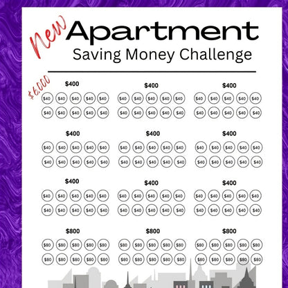 Défi d'économies d'un appartement 1 pièce 