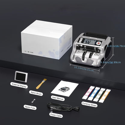 Cash Counter & Counterfeit Detection w/ UV/MG/IR/DD