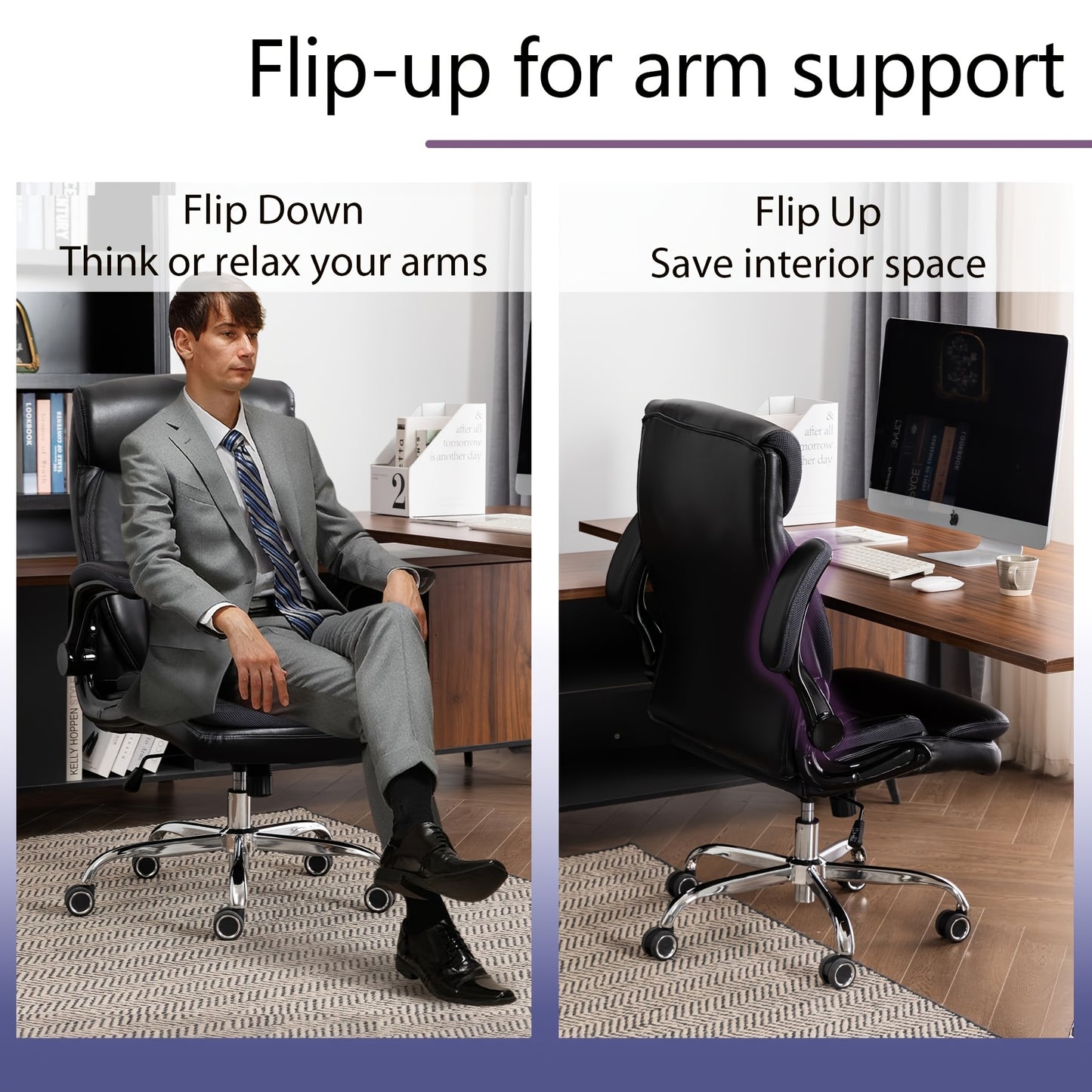 Silla de oficina ergonómica ejecutiva - 3 opciones de color